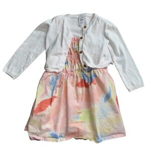 Carter’s 2 Piece Dress And Cardigan Sweater Set Toddler Girl Size 24 Months